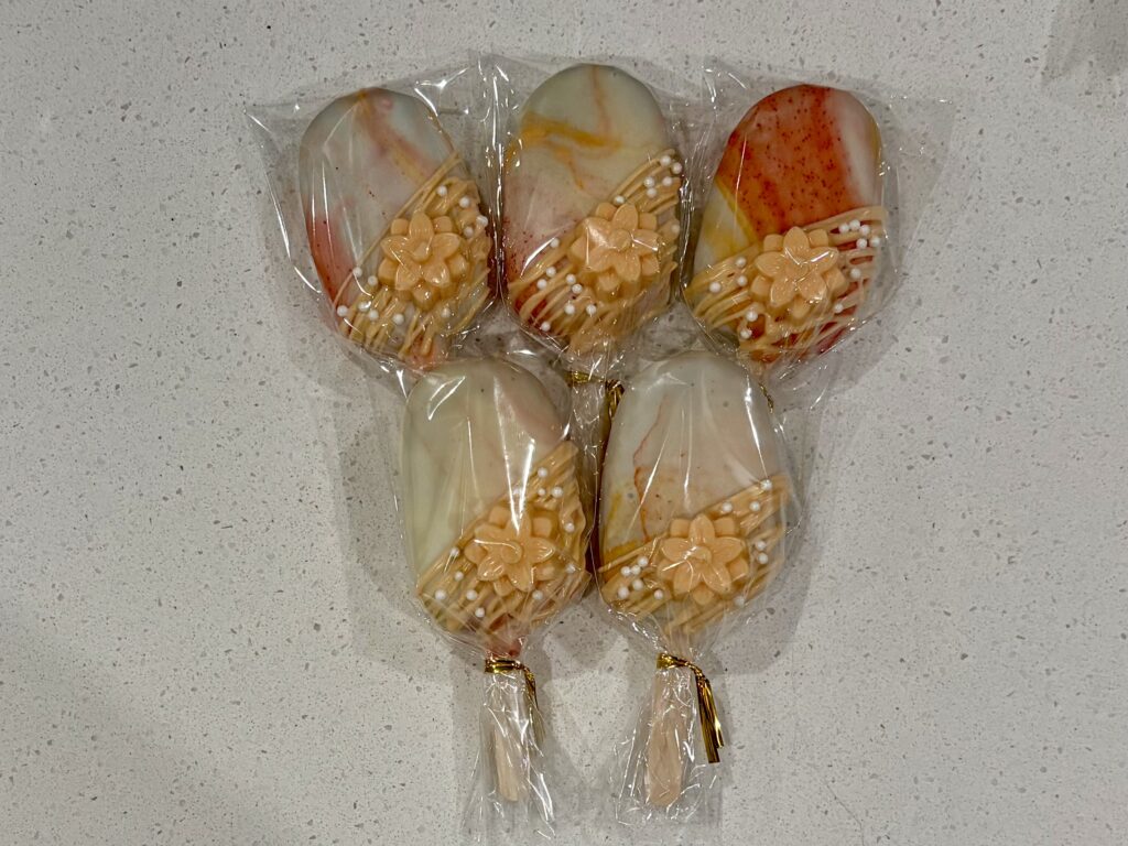 orange daisy marble small batch