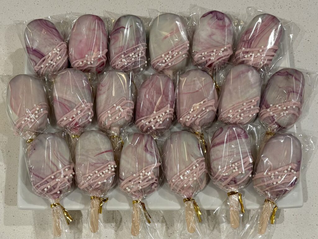 pink purple white marble large batch