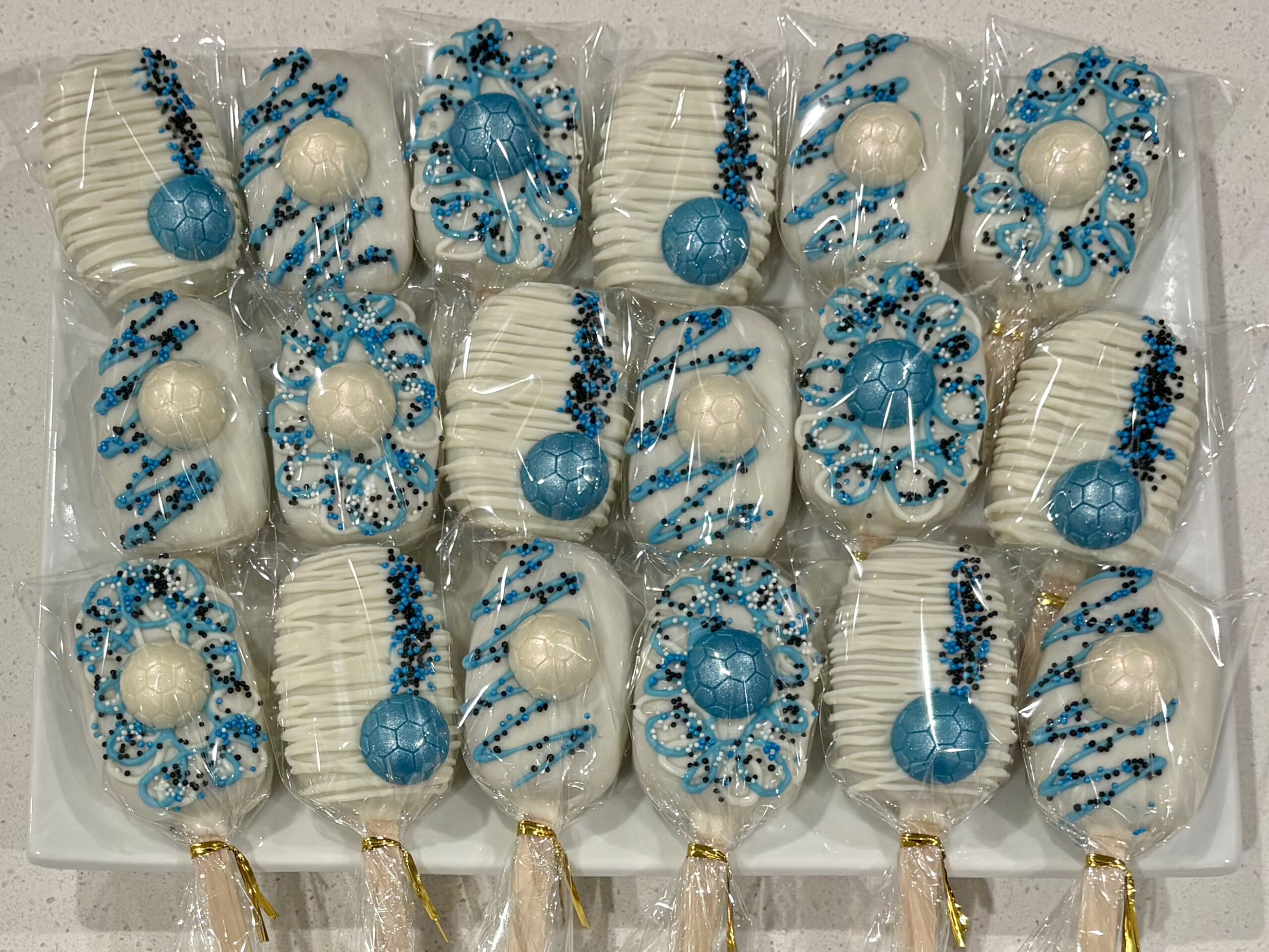 blue soccer large white batch