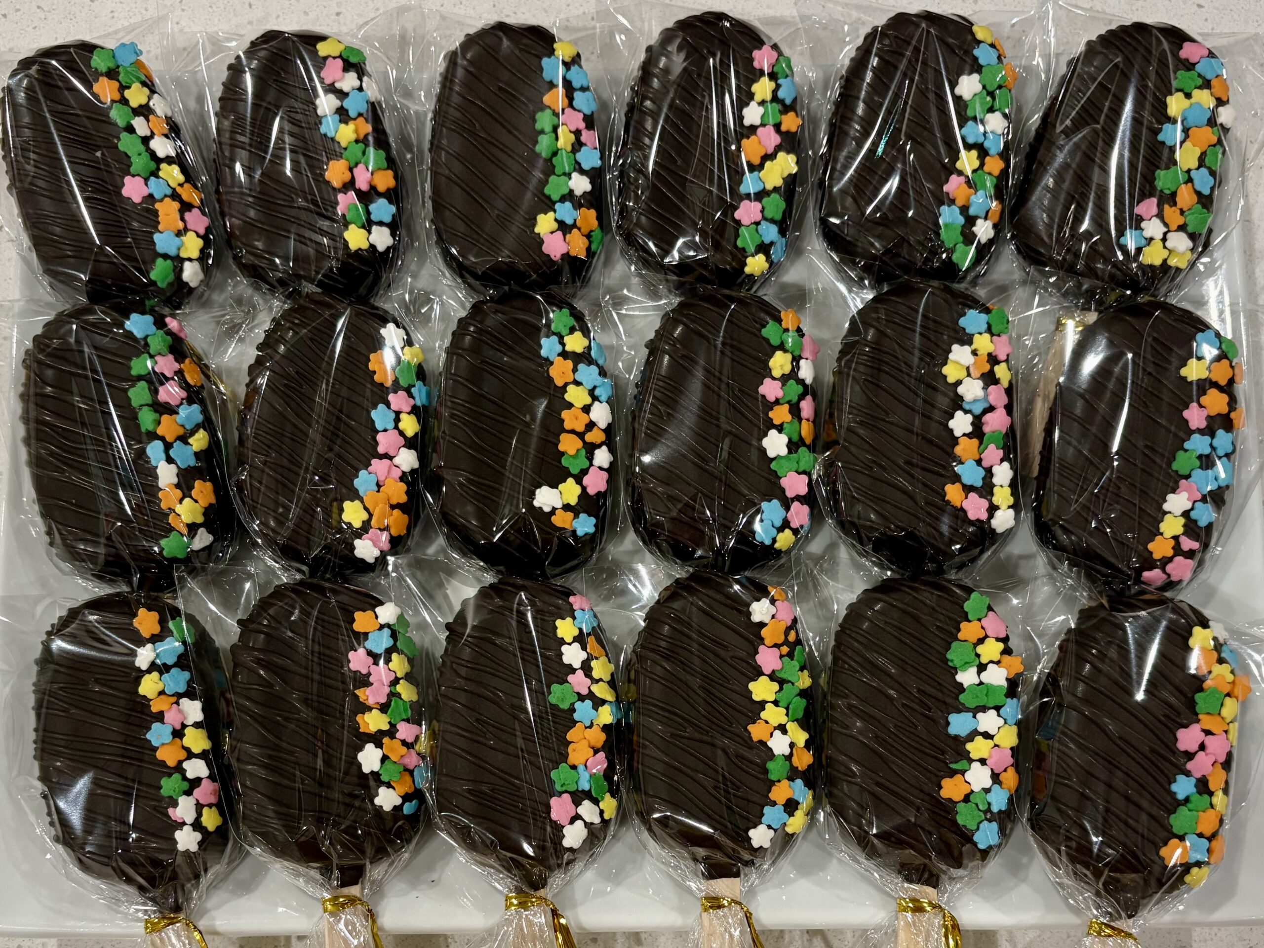 chocolate flower sprinkles large batch
