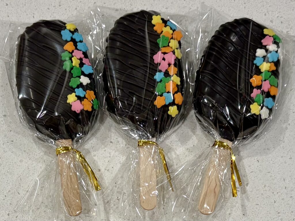 chocolate flower sprinkles small batch