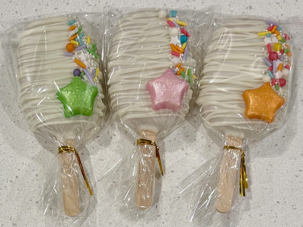colorful star side sprinkle small batch